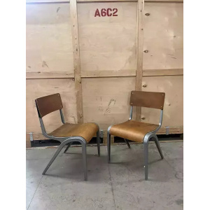 Esavian Children’s Stacking School Chairs By James Leonard, 1950s