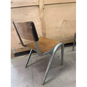 Esavian Children’s Stacking School Chairs By James Leonard, 1950s
