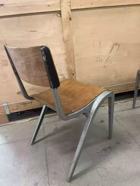 Esavian Children’s Stacking School Chairs By James Leonard, 1950s