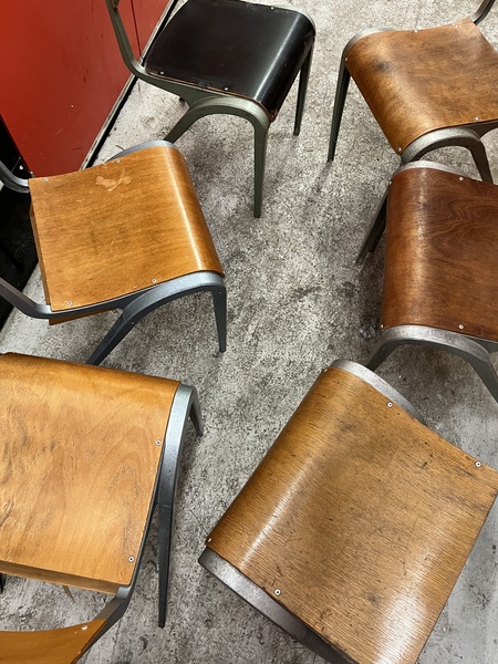 Esavian School Type Chairs Alloy / Ply