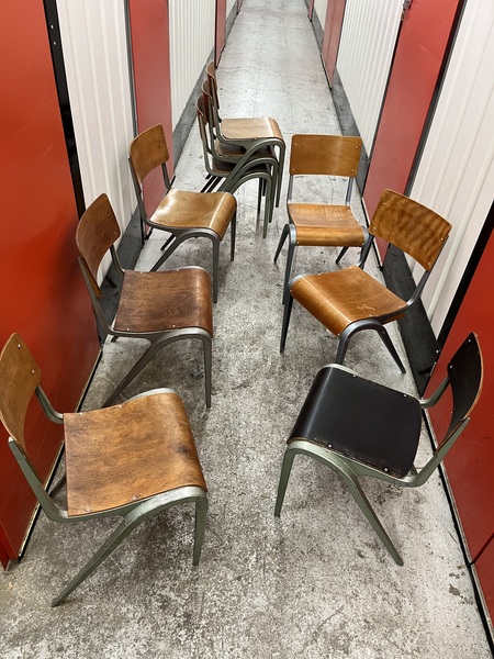 Esavian School Type Chairs Alloy / Ply