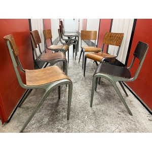 Esavian School Type Chairs Alloy / Ply