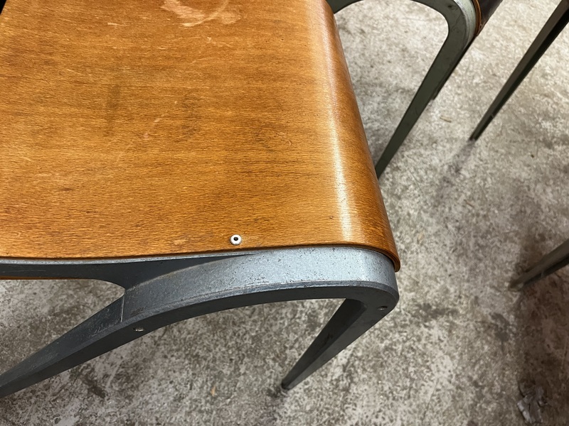 Esavian School Type Chairs Alloy / Ply
