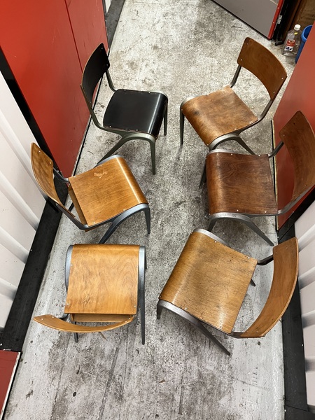 Esavian School Type Chairs Alloy / Ply