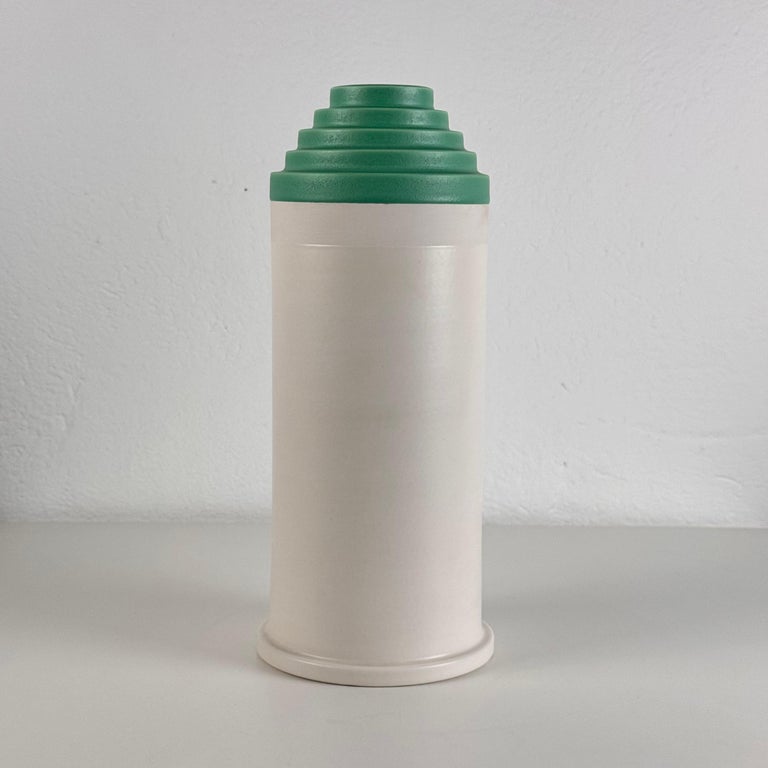 Ettore Sottsass "Scalino Gradino" Vase for Bitossi, 1958, Signed, 1980s prod.