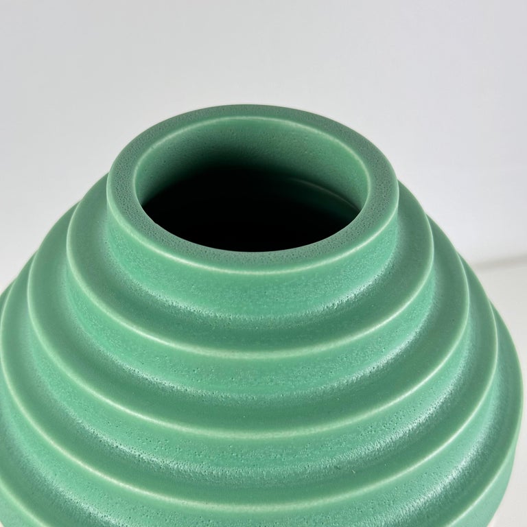 Ettore Sottsass "Scalino Gradino" Vase for Bitossi, 1958, Signed, 1980s prod.