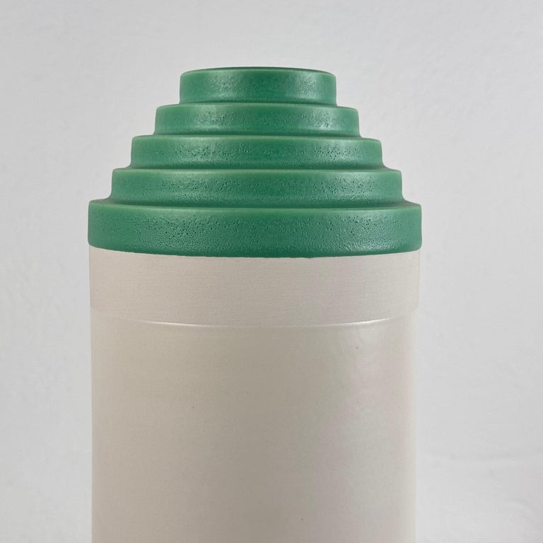 Ettore Sottsass "Scalino Gradino" Vase for Bitossi, 1958, Signed, 1980s prod.