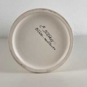 Ettore Sottsass "Scalino Gradino" Vase for Bitossi, 1958, Signed, 1980s prod.