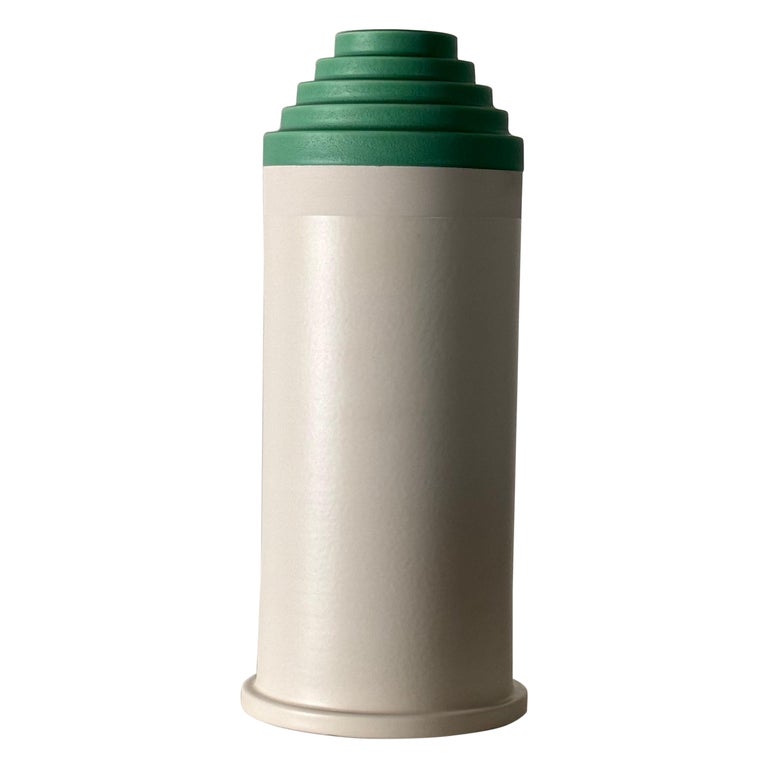 Ettore Sottsass "Scalino Gradino" Vase for Bitossi, 1958, Signed, 1980s prod.