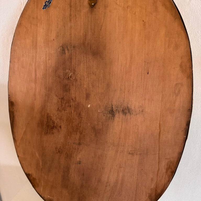 Exquisite 1950s Italian Brass Mirror in the Style of Gio Ponti