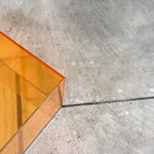 Exquisite "Donald" Stained Glass Coffee Table by Philippe Starck for Glas Italia