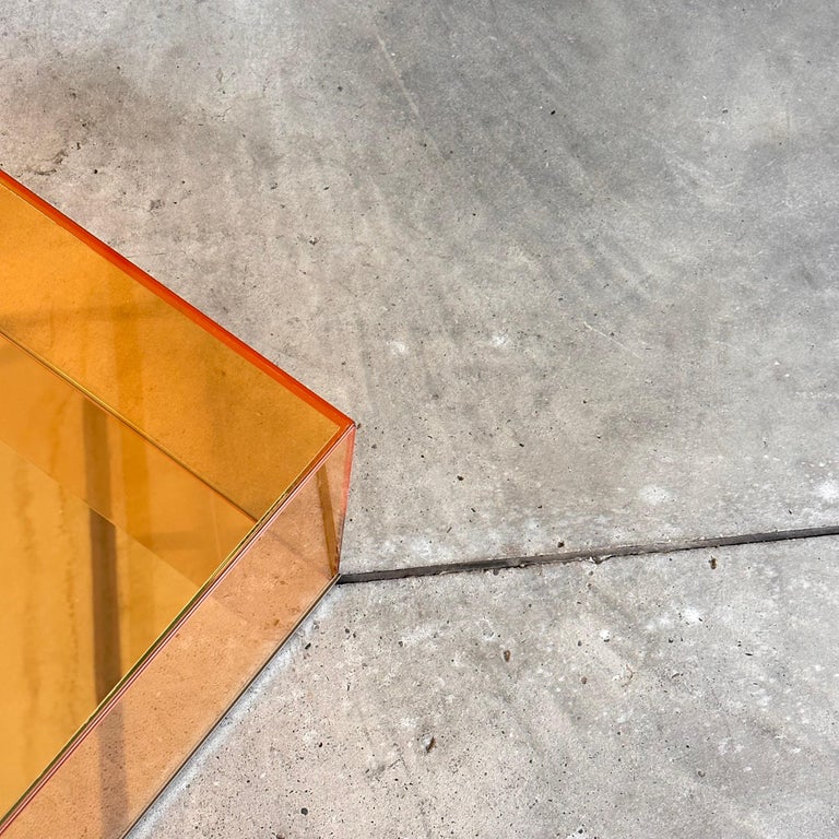 Exquisite "Donald" Stained Glass Coffee Table by Philippe Starck for Glas Italia