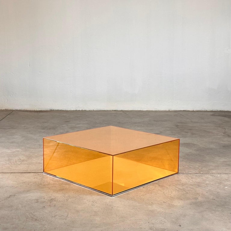 Exquisite "Donald" Stained Glass Coffee Table by Philippe Starck for Glas Italia