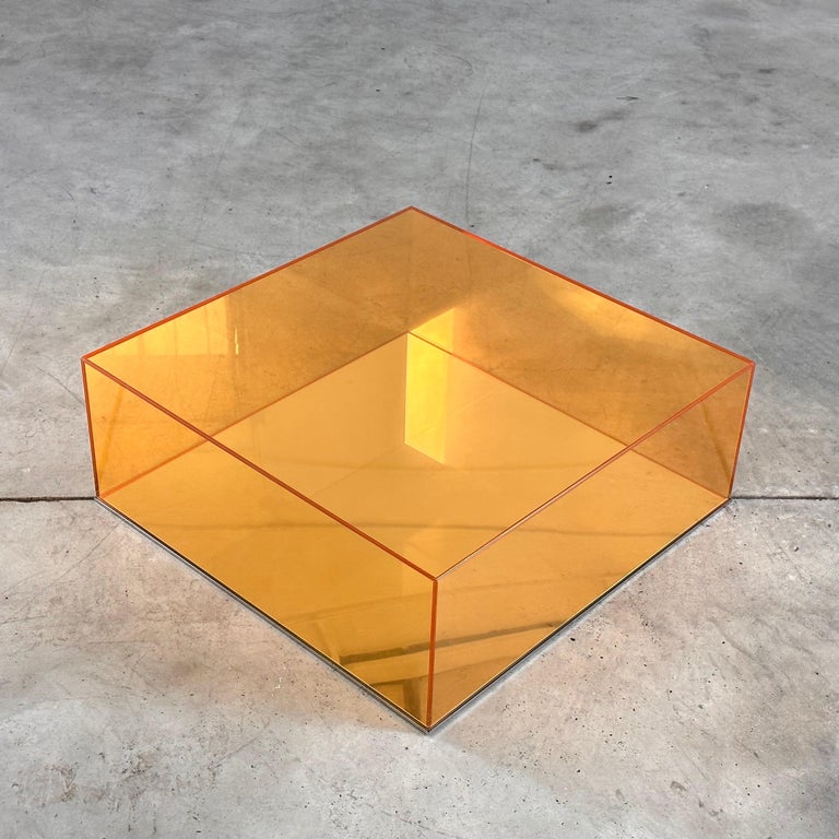 Exquisite "Donald" Stained Glass Coffee Table by Philippe Starck for Glas Italia