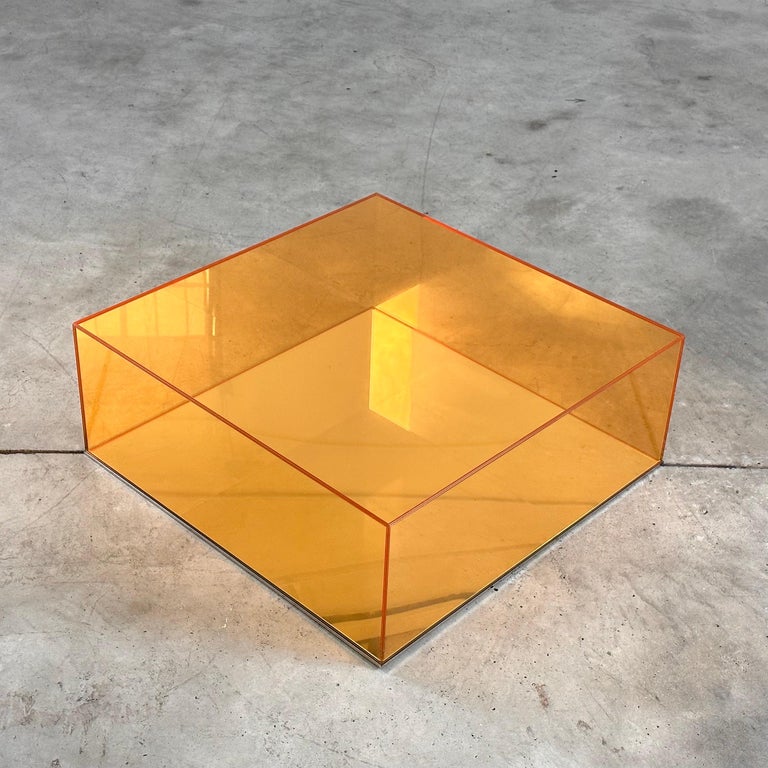 Exquisite "Donald" Stained Glass Coffee Table by Philippe Starck for Glas Italia