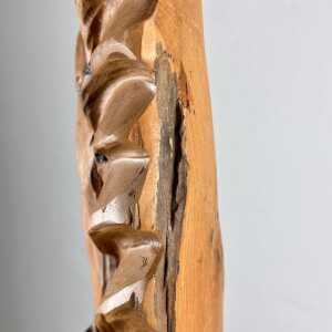 Exquisite Italian Phytomorphic Abstract Sculpture in Natural Ash, 1960s