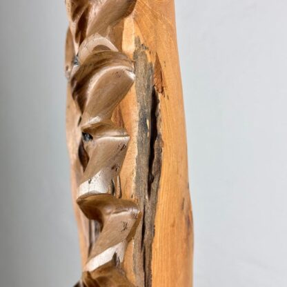Exquisite Italian Phytomorphic Abstract Sculpture in Natural Ash, 1960s