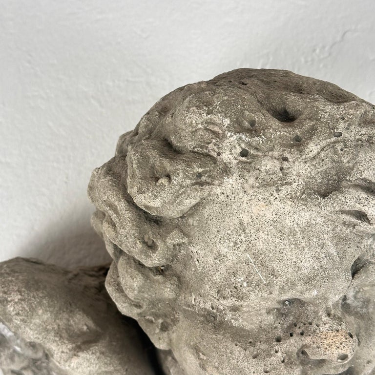 Exquisite Pair of Decorative Angel Head Busts, Mixed Media, 1930s