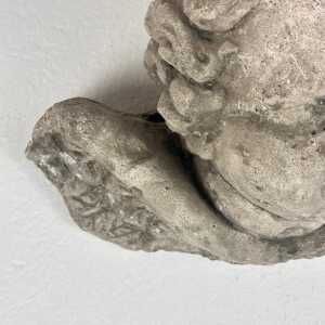 Exquisite Pair of Decorative Angel Head Busts, Mixed Media, 1930s