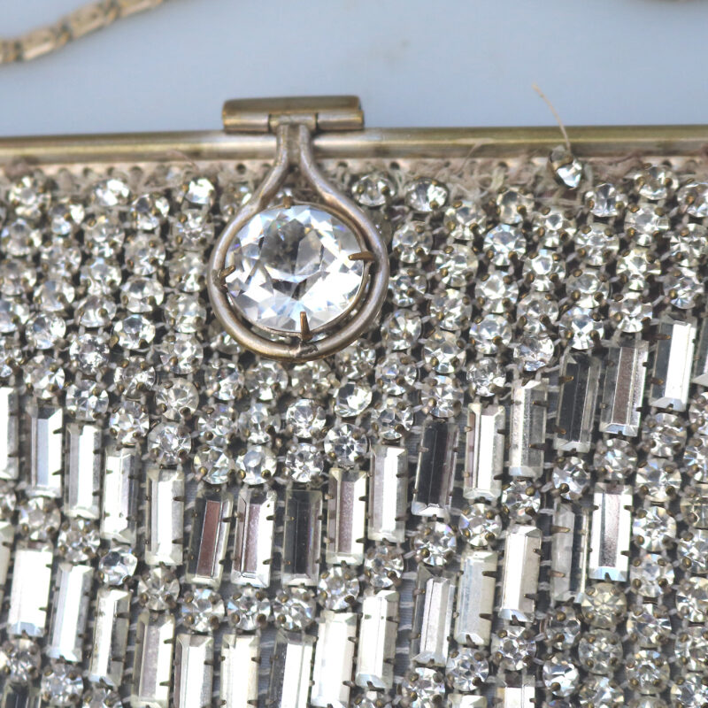 A good antique Art Deco paste glass Evening Cocktail Flapper Bag C.early 20thC