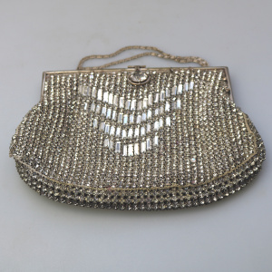 A good antique Art Deco paste glass Evening Cocktail Flapper Bag C.early 20thC