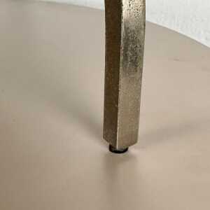 Fontana Arte Brass and Smoked Glass Magazine Rack Stand, 1960s, Italy