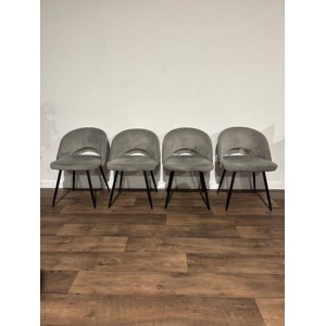 Four Contemporary Upholstered Dining Chairs