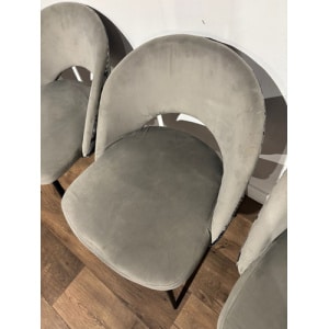 Four Contemporary Upholstered Dining Chairs