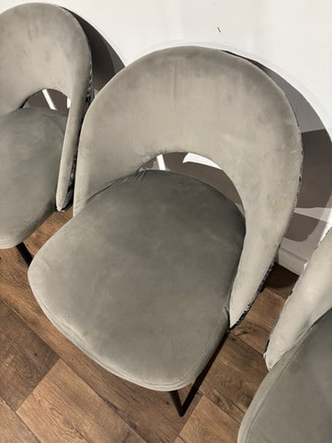 Four Contemporary Upholstered Dining Chairs