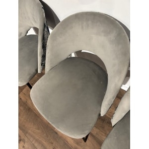 Four Contemporary Upholstered Dining Chairs