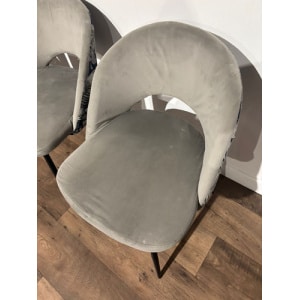 Four Contemporary Upholstered Dining Chairs