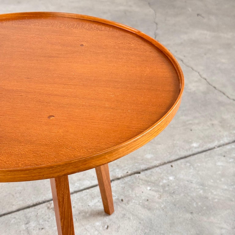 Franco Albini Cicognino Side Table in Wood by Poggi Pavia, 1970s Italy