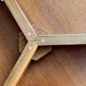 Franco Albini Cicognino Side Table in Wood by Poggi Pavia, 1970s Italy