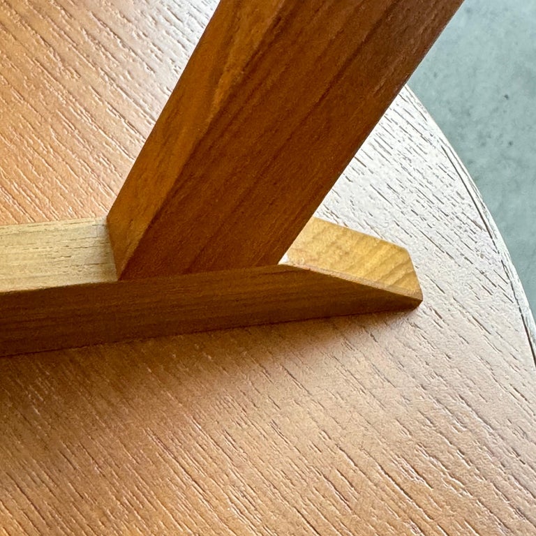 Franco Albini Cicognino Side Table in Wood by Poggi Pavia, 1970s Italy