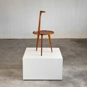 Franco Albini Cicognino Side Table in Wood by Poggi Pavia, 1970s Italy