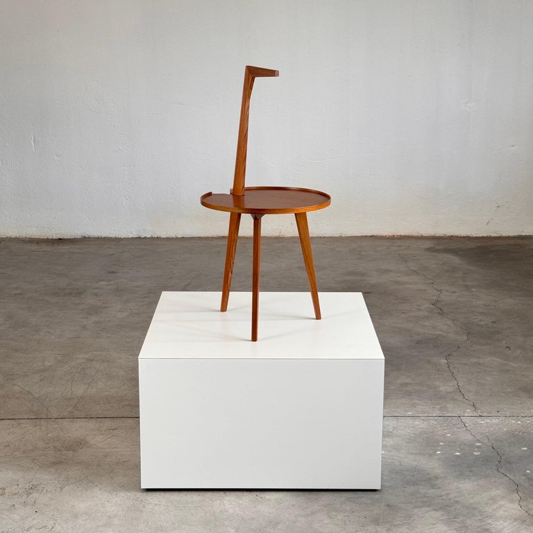 Franco Albini Cicognino Side Table in Wood by Poggi Pavia, 1970s Italy