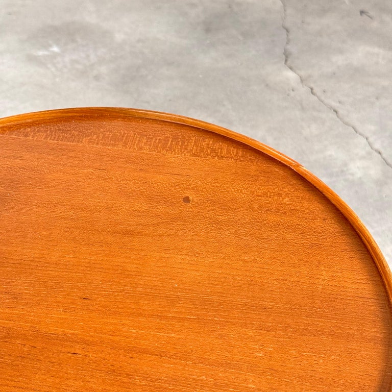 Franco Albini Cicognino Side Table in Wood by Poggi Pavia, 1970s Italy