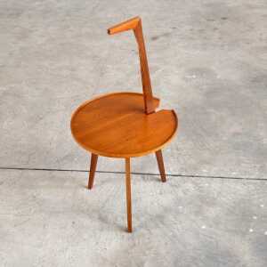 Franco Albini Cicognino Side Table in Wood by Poggi Pavia, 1970s Italy