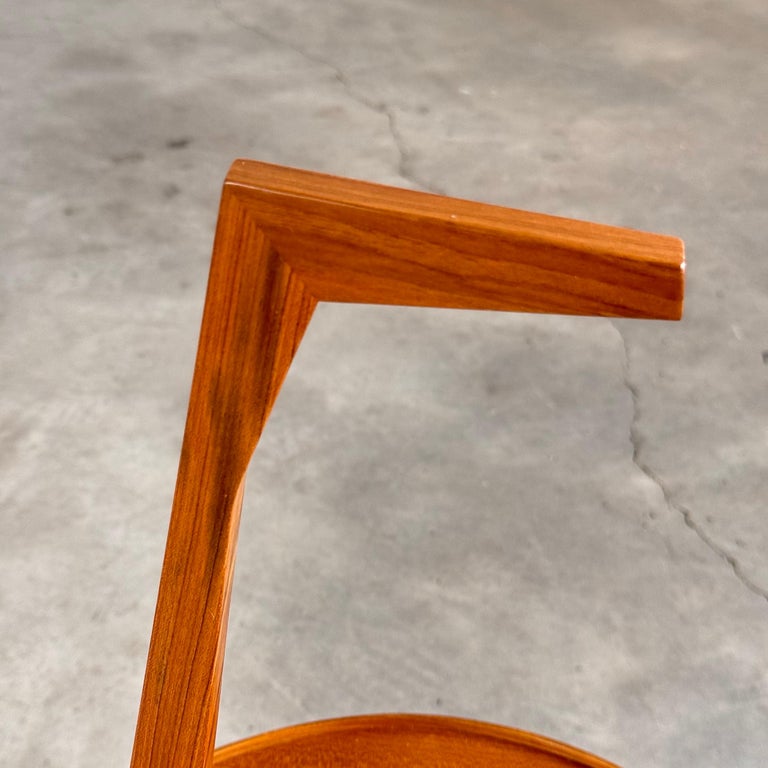 Franco Albini Cicognino Side Table in Wood by Poggi Pavia, 1970s Italy