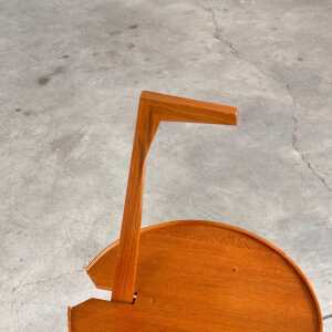 Franco Albini Cicognino Side Table in Wood by Poggi Pavia, 1970s Italy