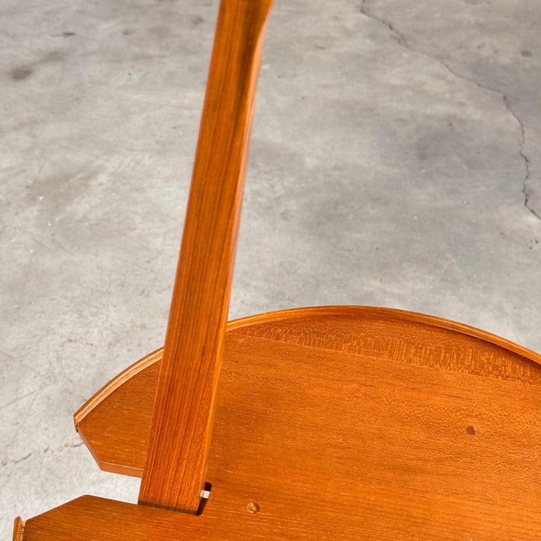 Franco Albini Cicognino Side Table in Wood by Poggi Pavia, 1970s Italy