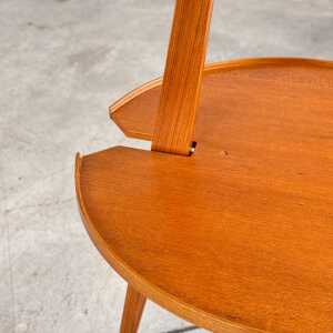Franco Albini Cicognino Side Table in Wood by Poggi Pavia, 1970s Italy