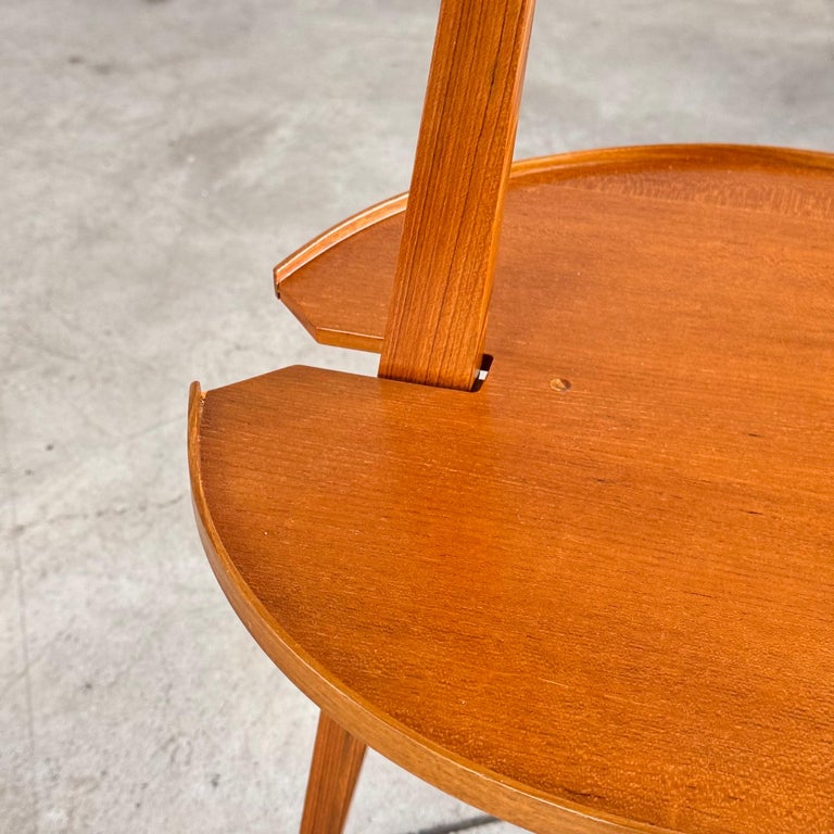 Franco Albini Cicognino Side Table in Wood by Poggi Pavia, 1970s Italy
