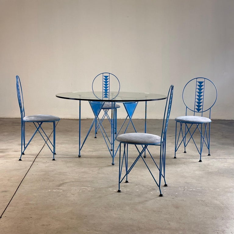 Frank Lloyd Wright "Midway 2" Chairs & Table Set, 1914