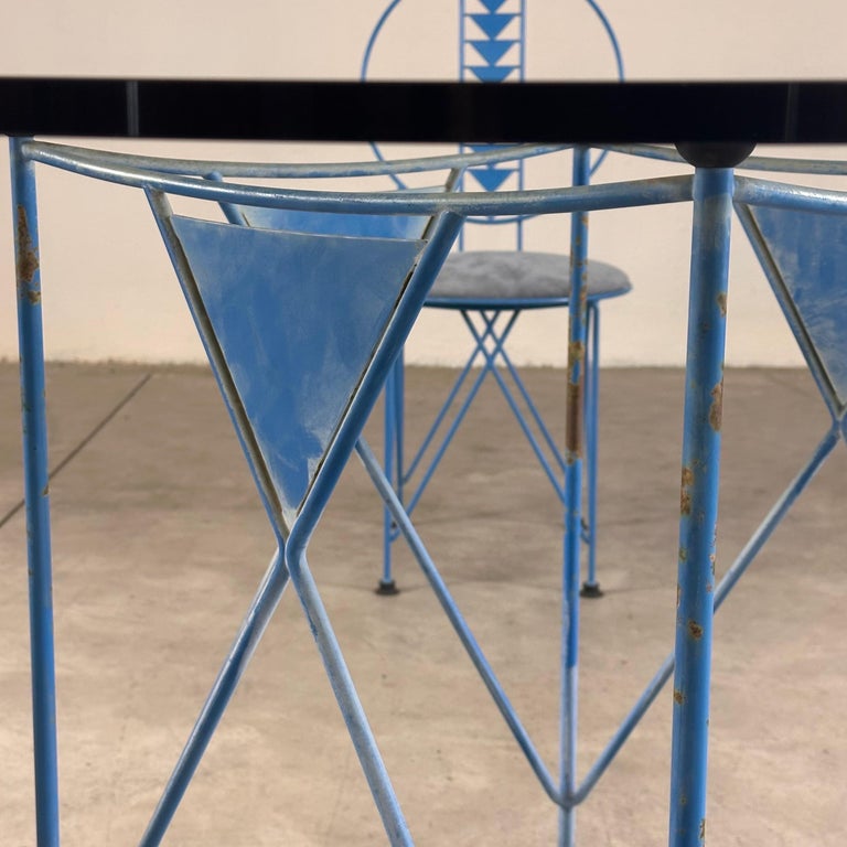 Frank Lloyd Wright "Midway 2" Chairs & Table Set, 1914