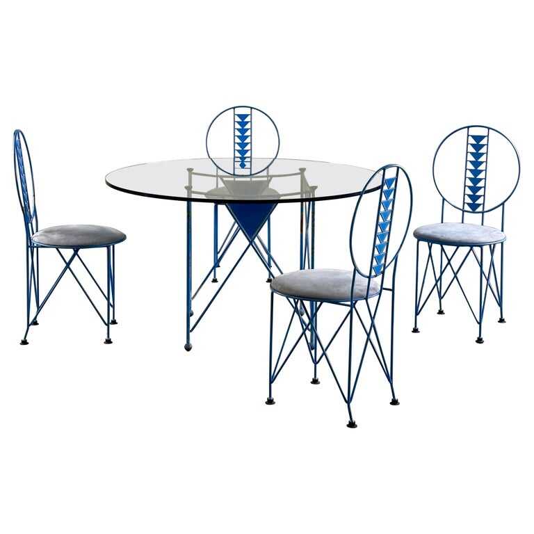 Frank Lloyd Wright "Midway 2" Chairs & Table Set, 1914