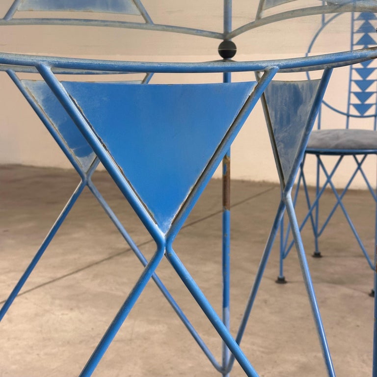 Frank Lloyd Wright "Midway 2" Chairs & Table Set, 1914