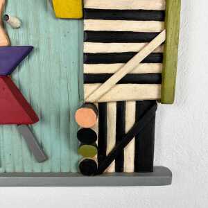 "Geometrien" Decorative Wall Panel by Ludwig Theodor Gloss, Germany, 1961