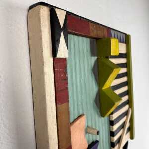 "Geometrien" Decorative Wall Panel by Ludwig Theodor Gloss, Germany, 1961