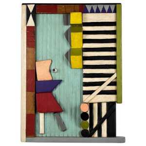 "Geometrien" Decorative Wall Panel by Ludwig Theodor Gloss, Germany, 1961